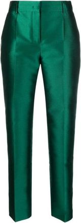 Alberta Ferretti Green Fitted Trosuers