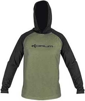 Preston Korum Dri-Active Hooded Long Sleeve T-Shirt (Medium)