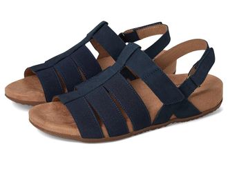 Softwalk Burnaby Womens Sandals Navy Nubuck : 10.5 WW (EE), Leather/Textile