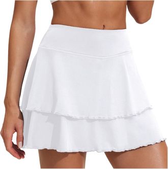 Generic Womens Bathing Bottom Womens Swim Skirt High Waisted Fold Bathing Skirt Built in Swim Shorts Bottoms for Women Sports Ladies Yoga Skort Swimbottom Boa