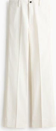 H&M Flared High Jeans in White at Nordstrom, Size 18