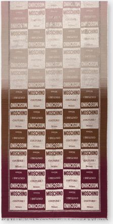 Moschino Sciarpa in misto lana jacquard - Rosa