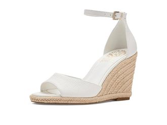 Vince Camuto Felyn Espadrille Wedge Womens Wedge Shoes Bianco : 5.5 M