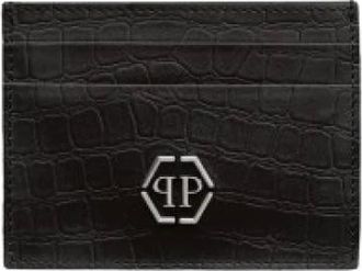 Philipp Plein Wallets & Cardholders, female, Black, Size: ONE SIZE Nubuck Cardholder