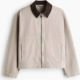 H&M Workwear Jacket in Taupe at Nordstrom, Size Xx-Large