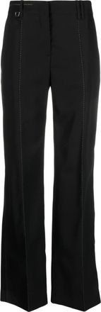 Jacquemus Le pantalon Cordao trousers - women - Virgin Wool/Cotton/Spandex/Elastane - 36 - Black