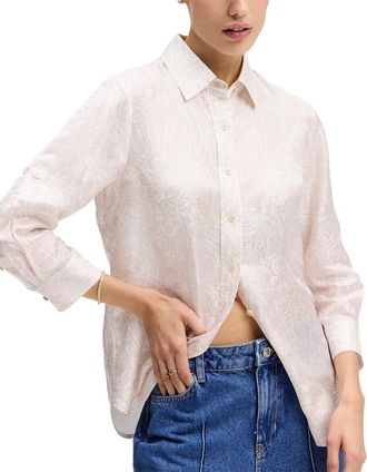 Robert Graham Hadley Silk-Blend Woven Shirt