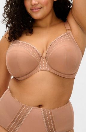 Elomi Matilda Full Figure Underwire Plunge Bra in Cf Lait at Nordstrom, Size 32Jj