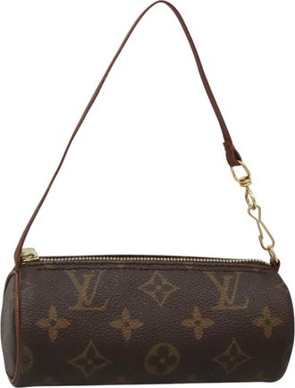 Louis Vuitton Papillon Pochette Monogram Canvas Brown Canvas Bag (Pre-Owned)