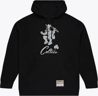 Mitchell & Ness Mens Mitchell & Ness Black Boston Celtics Chrome Hoodie at Nordstrom, Size Xxx-Large
