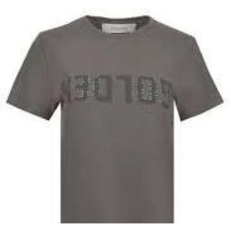 Golden Goose T-Shirts, female, Brown, M, Slim Fit T-Shirt in Gold