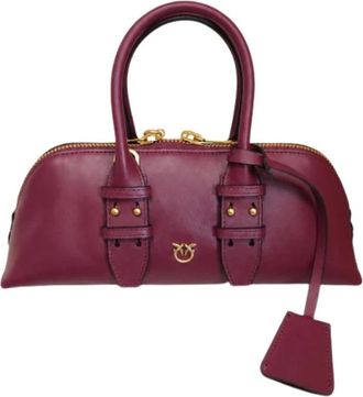 Pinko Bowling Escape Bag - Dames - Handtassen - Bruin - ONE Size - Katoen - Tassen