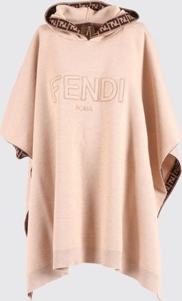 Fendi Mantella con cappuccio in lana vergine Fendi