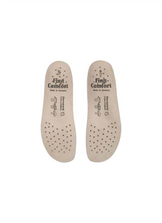 Finn Comfort Womens Classic Flat Perforated Insole In Beige