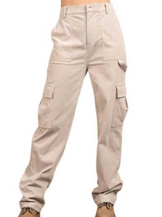 Very J Carpenter Cargo Pants In Beige
