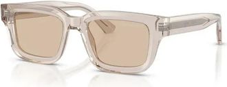 Emporio Armani Square Zonnebril - Heren - Zonnebrillen - Beige - 51 MM - Accessoires