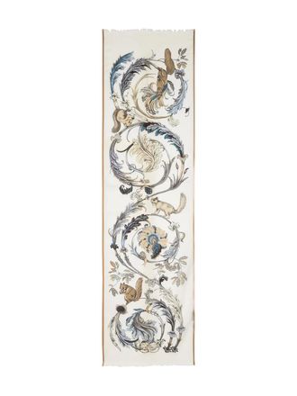 Inouï Editions Rococo printed scarf - White
