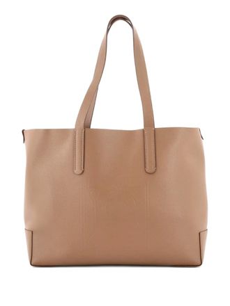 Burberry TB Logo Leather Medium tote bag - Neutrals