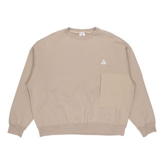 Nike x ACG Solid Color Casual Sports Round Neck Khaki CV0683-247