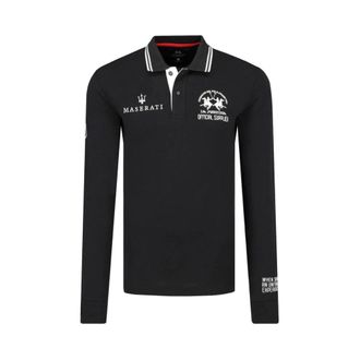 La Martina Heren, Tops, Zwart, Maat: 3XL Katoen