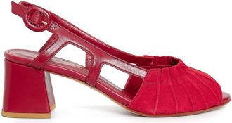 Sarah Chofakian 45mm Side Chair sandals - Red
