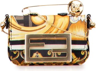 Fendi Multi-Color Canvas Leather Pouch (Pre-Owned)