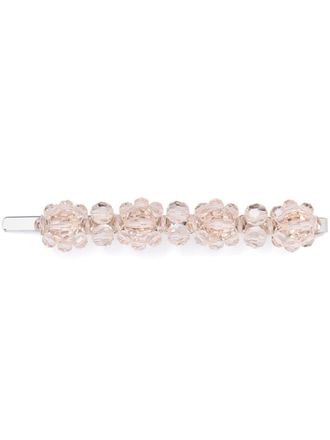 Simone Rocha bead-detailed hair clip - women - Plastic/Brass - One Size - Silver