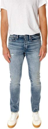 Denham Slim Fit Mid Waist Jeans - Heren - Slim Fit Jeans - Blauw - W33 L30 - Denim - Jeans