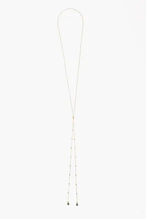 Bottega Veneta Collana Color Oro in Argento con Pendenti in Pietra Bottega Veneta