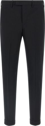 Pantaloni Torino Black Slim Flat Front Pants