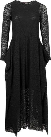 High Zwarte bloemen kanten jurk - Dames - Maxi kleedjes - Zwart - XS - Kleedjes