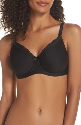 Freya Pure Underwire Spacer Foam Nursing Bra in Black at Nordstrom, Size 38Ff