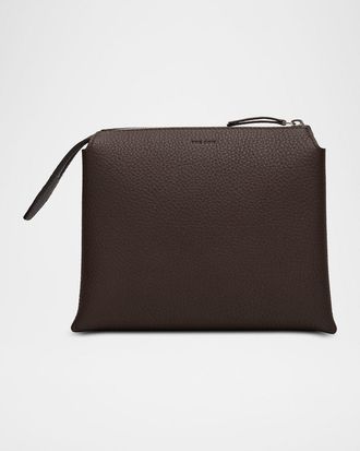 The Row Nu Mini Twin Crossbody Bag in Grain Leather