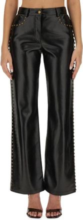 Moschino Pantalone - Dames - Wijde Broeken - Zwart - XL - Broeken