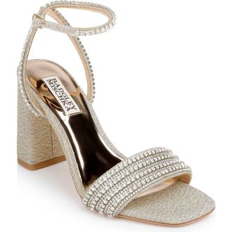 Badgley Mischka Becca Sandal in Platino at Nordstrom Rack, Size 6.5