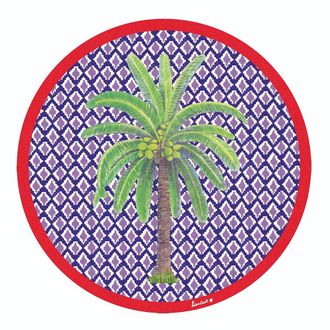 Lisa Corti Masonite Placemat 34cm Hima Palma Pervinch