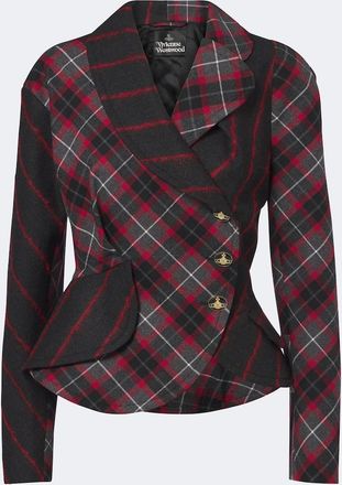 Vivienne Westwood Stormy peplum tartan wool jacket