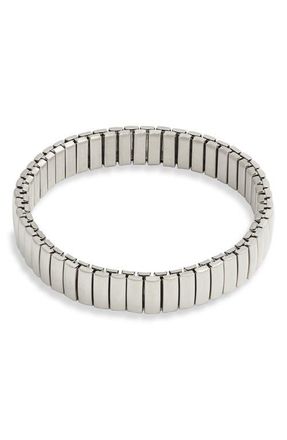 Open Edit Watchband Stretch Bracelet in Silver at Nordstrom