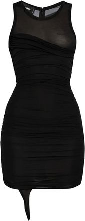 Dsquared2 Abito corto drappeggiato - Nero