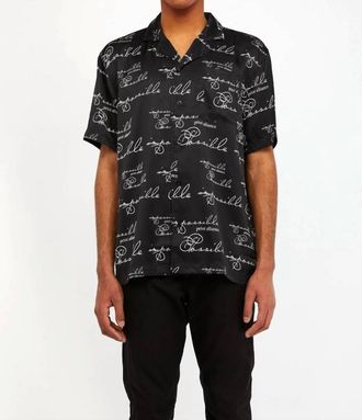 Ksubi Kursed Resort Short Sleeve Shirt In Black