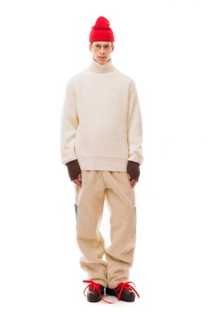 Lc23 Turtleneck rib gebreide trui