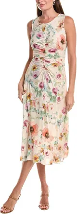 Teri Jon by Rickie Freeman Teri Jon By Rickie Freeman Chiffon Print Ruched Front Dress