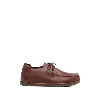 Birkenstock Utti Lace Contrast-stitch Leather Sneakers