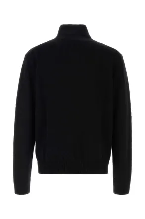 Givenchy Mens Black Wool Blend Cardigan Exterior: Cashmere Maglie Sweater
