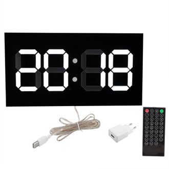 OEM Reloj De Pared Acr&iacute;lico 3d, Mando A Distancia Electr&oacute;nico, Cuerpo Convexo, N&uacute;meros Blancos, Enchufe Europeo De 100-240 V -crezuo