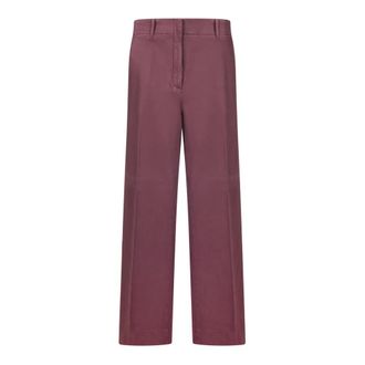 Incotex Wijde Broeken - Dames - Wijde Broeken - Rood - M - Broeken