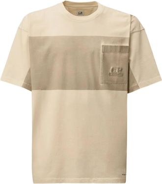 C.P. Company T-shirt con tasca - Toni neutri