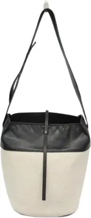Burberry Vintage, unisex, Beige, ONE Size, Leer, Pre-owned Large Bucket Bag