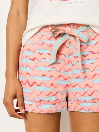 Fat Face FatFace Peach Pink Sardines Pyjama Shorts