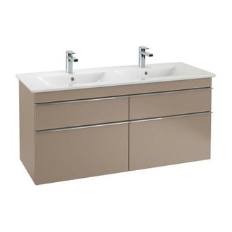 Villeroy & Boch Mueble De Ba&ntilde;o, 1253 X 590 X 502 Mm, Modelo Suspendido, En Madera Gris Brillante